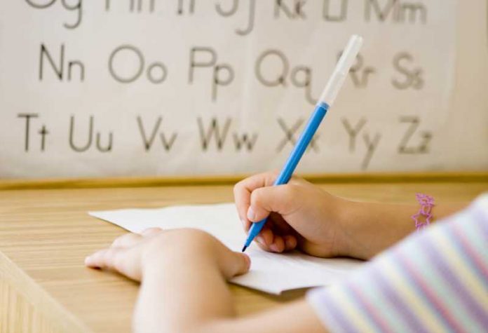 kid writing