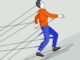 Ilustración de un hombre que camina mientras varios hilos tiran de él como si fuera una marioneta