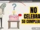 Ilustración sobre no celebrar el cumpleaños